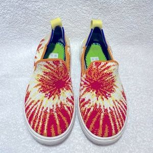 Rothy’s childrens orange burst sneakers size 12